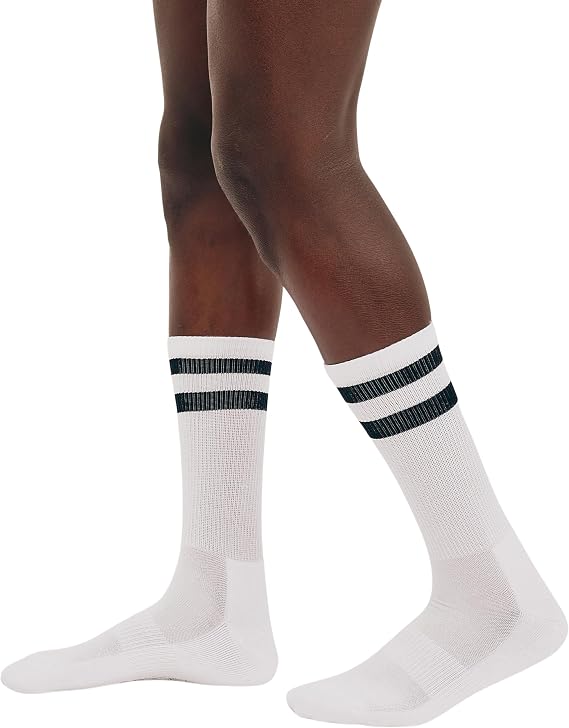 Organic Basics Unisex Core Stripe Crew Socks 2-pack