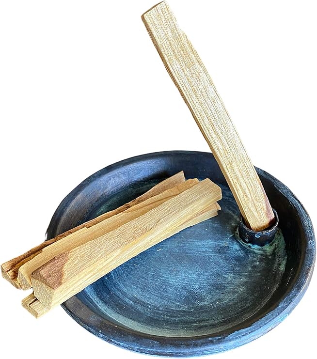Palo Santo Stick Bundle with Custom Made Holder and Ash Catcher - Medium (15)