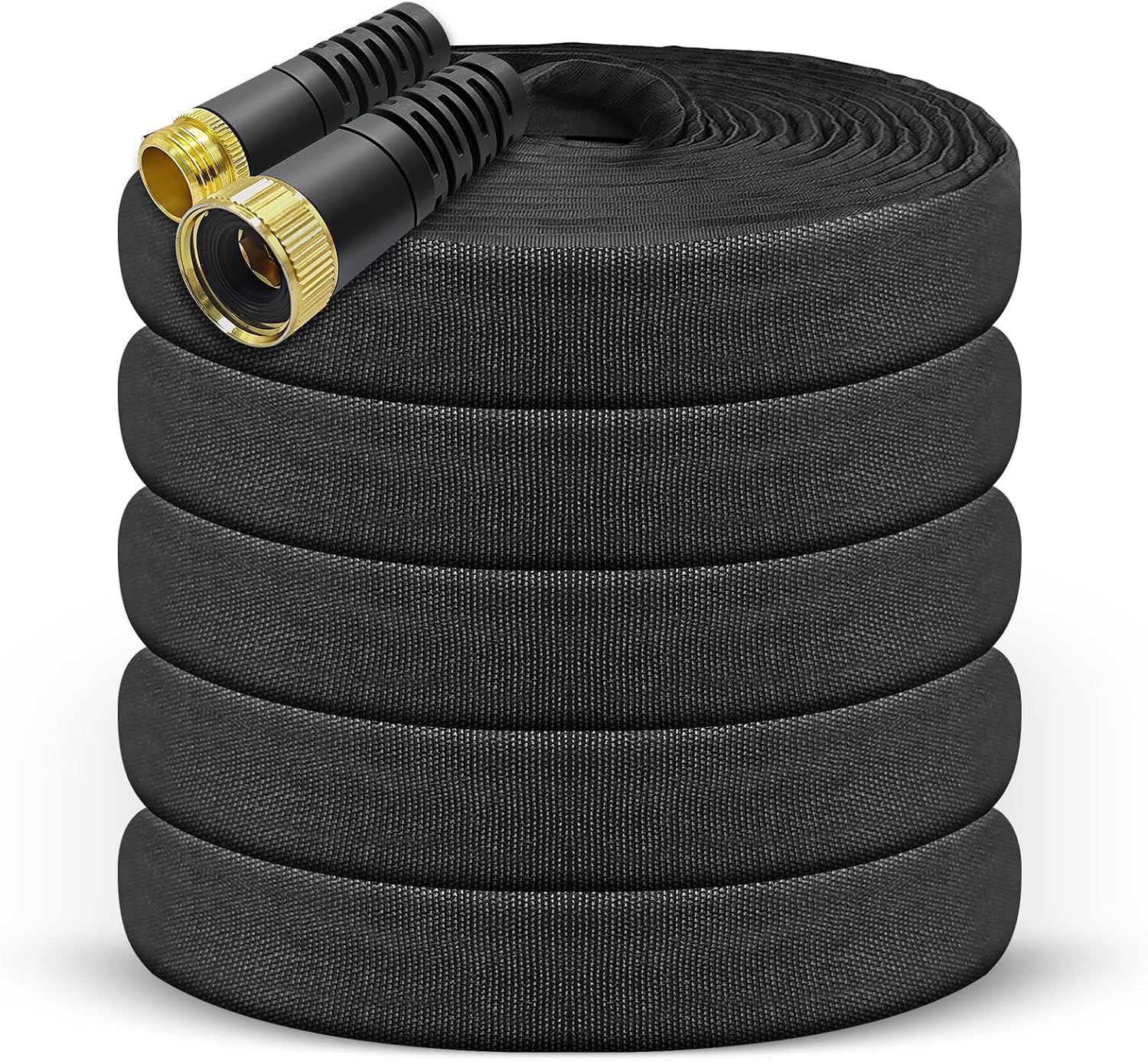 Garden Hose, 50ft Water Hose, Non-Expanding Outdoor Garden Hose with 34 Fittings, Water Pipe, Water Hose Useful House Gifts for Outdoor Lawn Car Watering Plants