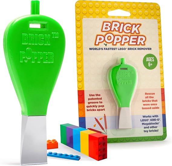 Brick Popper Brick Separator Tool - Building Block Remover Gadget (Lime)