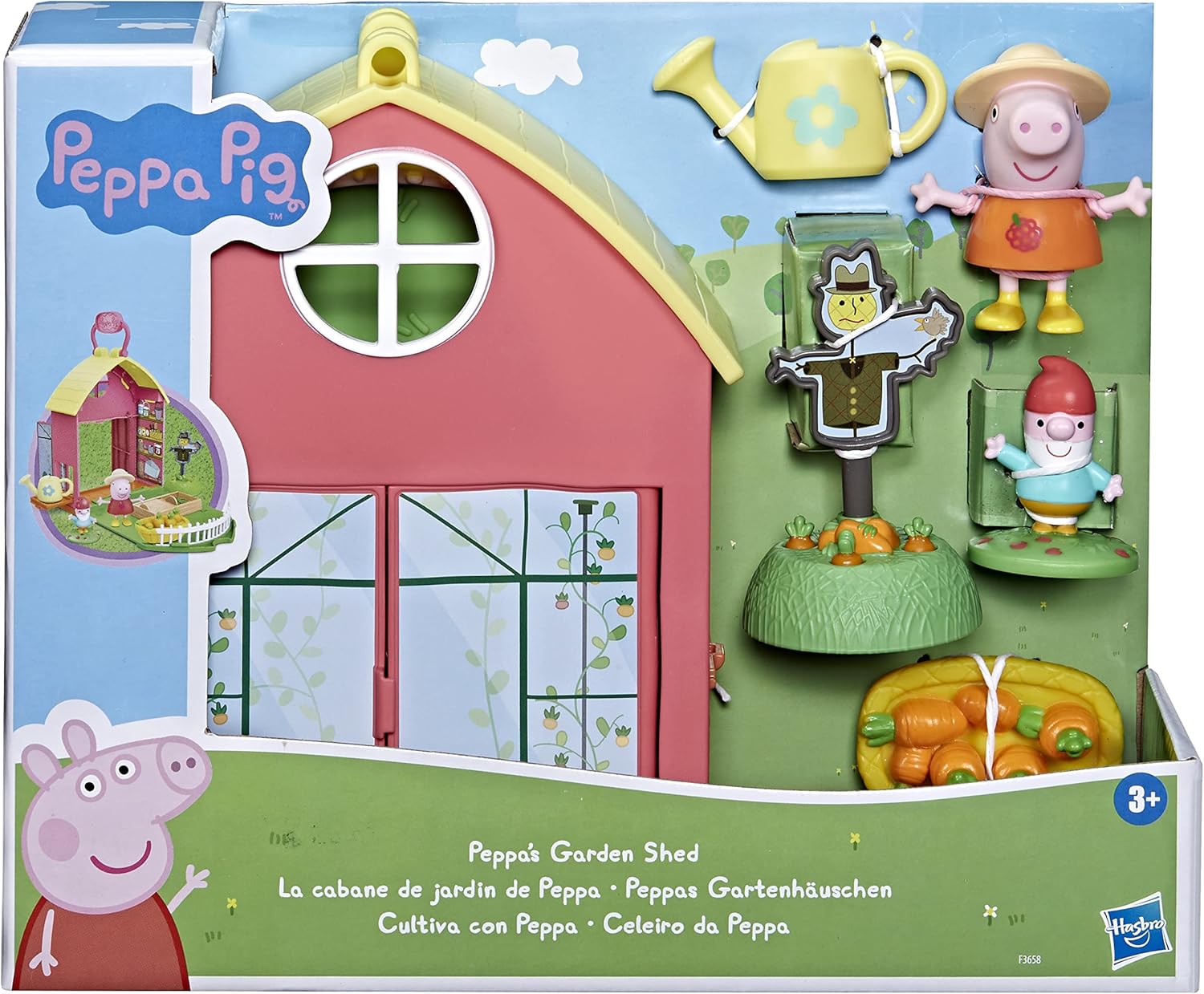 Peppa Pig PeppaS Adventures Peppas Garden House Playset - 1 Figure, 5 Accessories, Travel Carry Handle, Ages 3 F36585L0