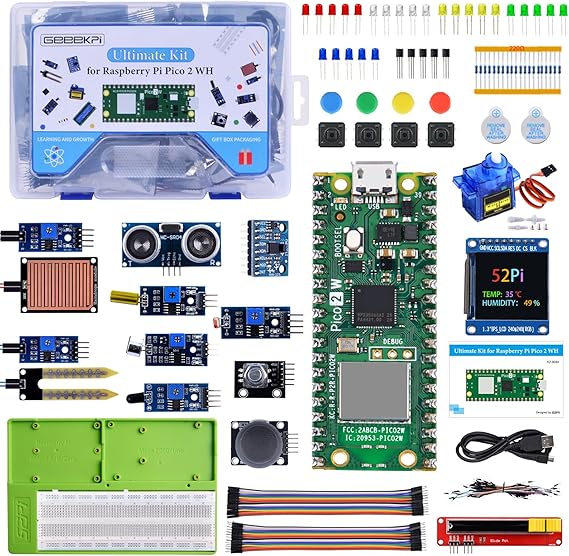 GeeekPi Ultimate Kit for Raspberry Pi Pico 2 W