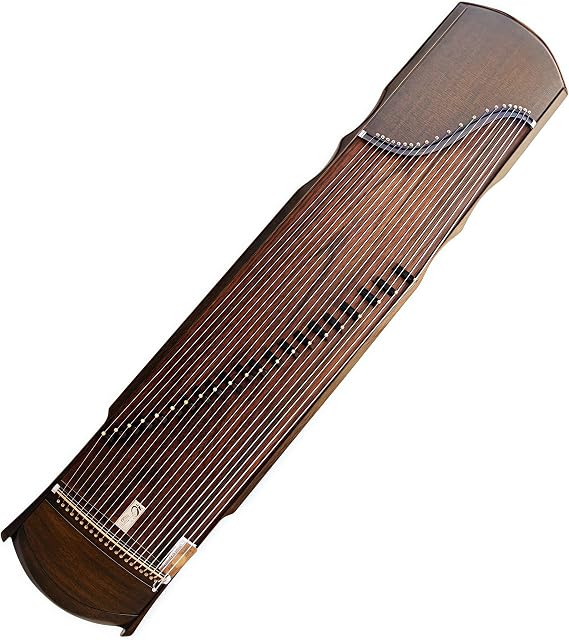 Chinese Zither, Guzheng, Chinese Instrument, Gu Zheng, Handcarved Aged Wood, 20-Yr Artisan Crafted, Natural Sound (B)
