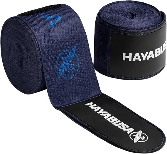 Hayabusa Deluxe Boxing Hand Wraps for Men and Women MMA, Kickboxing and Muay Thai - 4 Colors, 180 inches