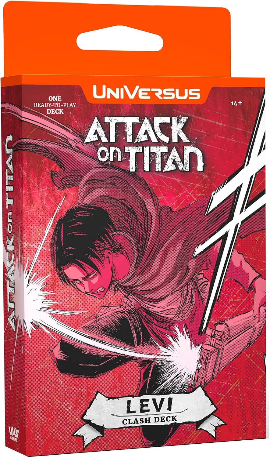 UniVersus Attack on Titan: Battle for Humanity - Clash Deck Levi - Ready to Play Character Deck, Deck-Building Collectible Card Game, AOT Licensed