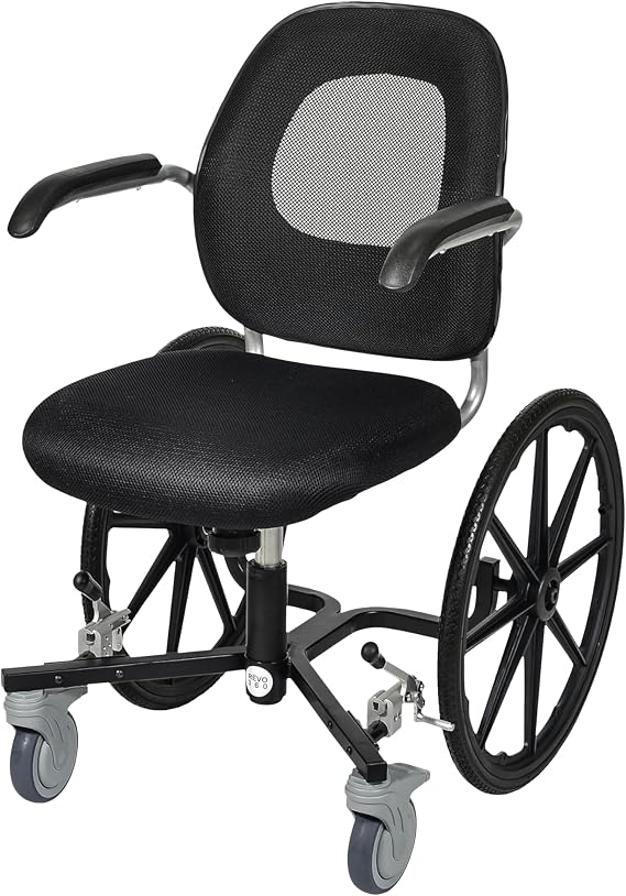 FLUX Slim-Line Narrow Wheelchair for Adults and Seniors, Small Spaces, Lightweight, Reclining, 21.5" Total Width, 250 lbs Weight Capacity, 18"-21" Seat Height Adjustable