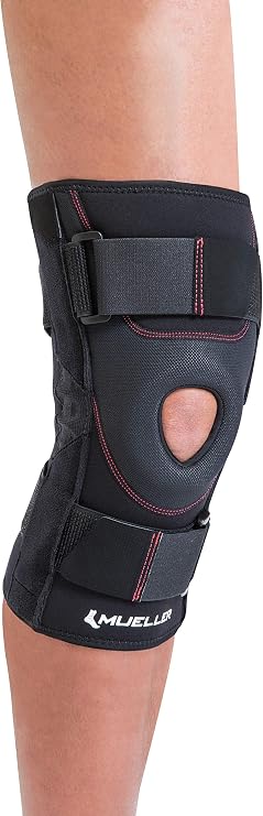 Mueller Sports Medicine Patella Stabilizer Knee Brace, Knee Pain Relief Support for Men and Women, Ideal for Arthritis, Sprains, Black