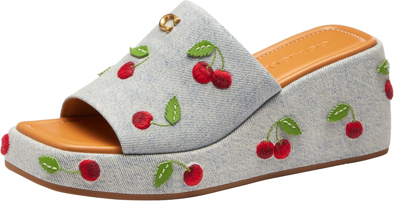 COACH Women's Marie Platform Slide Sandals