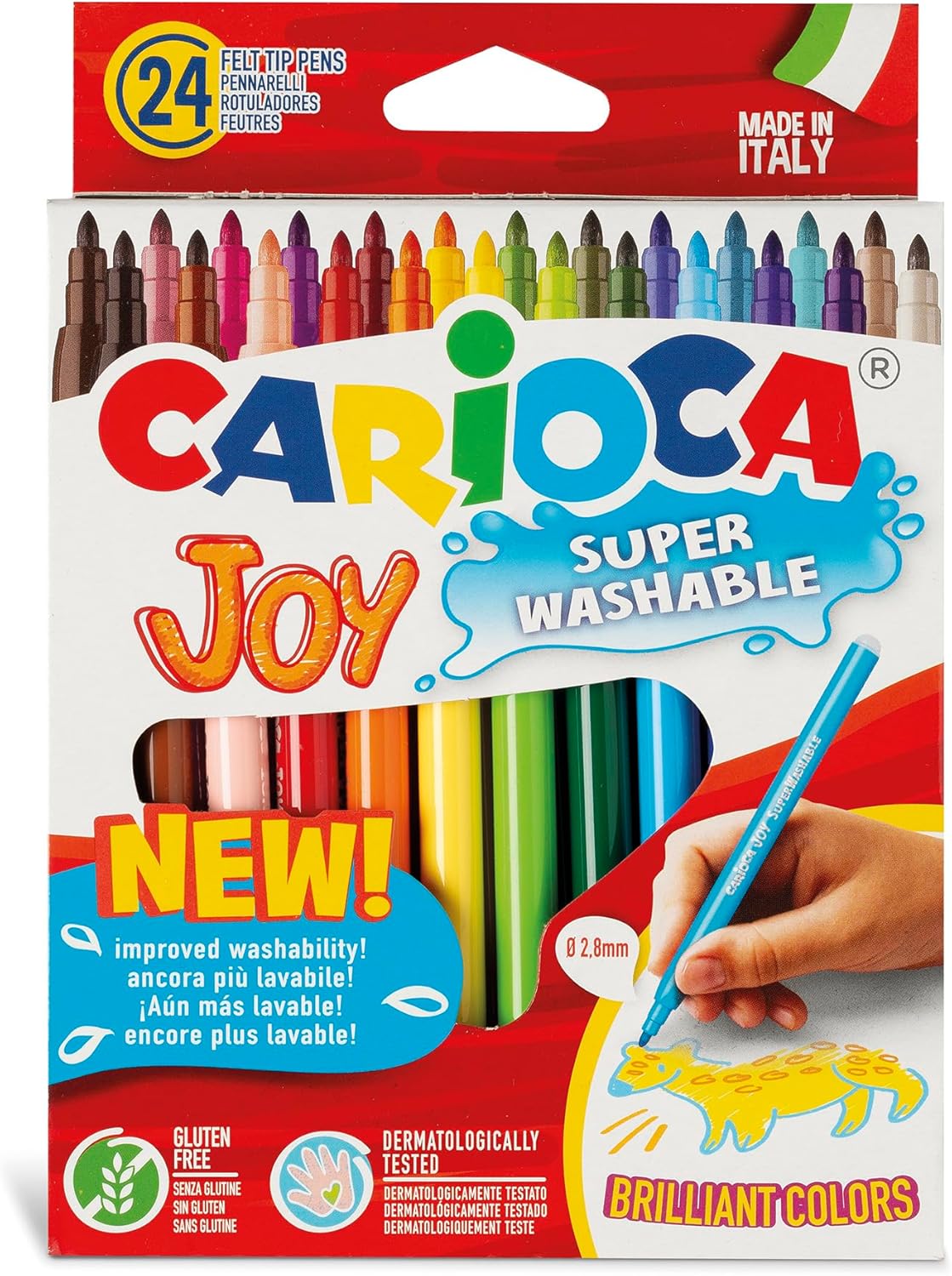 Carioca Joy Süper Yıkanabilir Keçeli Boya Kalemi 24Lü