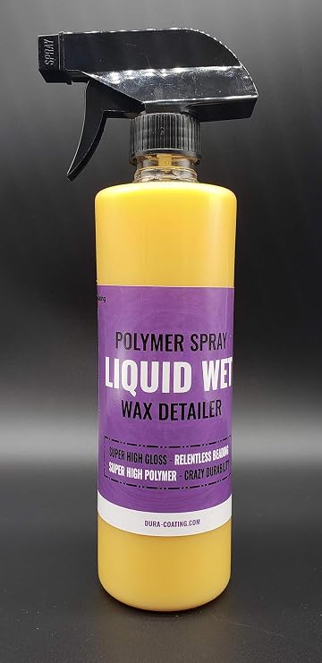 Dura-Coating-Dura-Liquid Wet Fully Synthetic Wax Detailer Spray - Deep Shine, Polymer Formula, Cures in 24 Hours, for Wet/Dry Application, MADE IN USA
