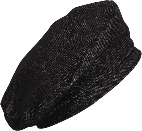 WITHMOONS Beret Hat Cool Denim Cotton British Style Strap Adjustable JDF1177
