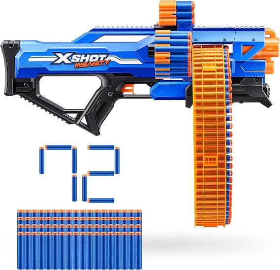 ZURU XSHOT Insanity Mega Barrel Includes 72 Darts