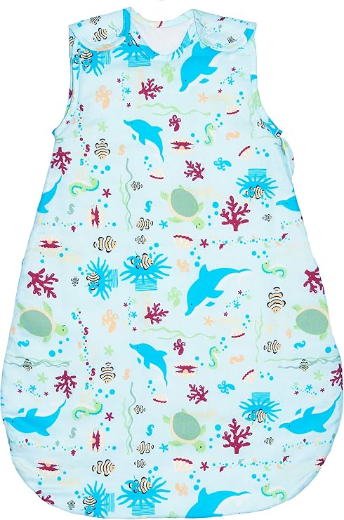 Baby Sleeping Bag - Wearable Blanket,100% Cotton, Summer Model, 1 Tog
