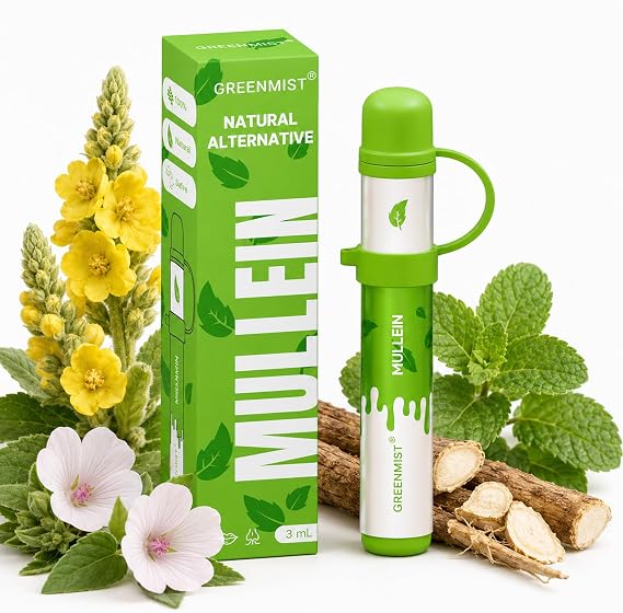 GREENMIST Herbal Mullein Diffuser, Non-Electric, Plant-Based Natural Aroma