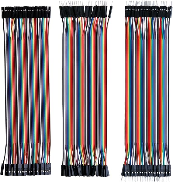 ELEGOO 120pcs Multicolored Dupont Wire Kit Compatible with Arduino Projects