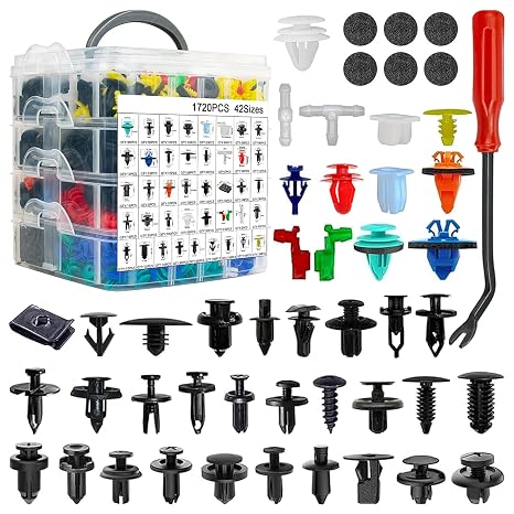 2041 Pcs Bumper Clips Car Retainer Clips & Auto Fasteners Assortment Plastic Push Rivets Fender Clips - 42 Most Popular Sizes Door Trim Panel Clip Set for Toyota GM Ford Honda Chevy