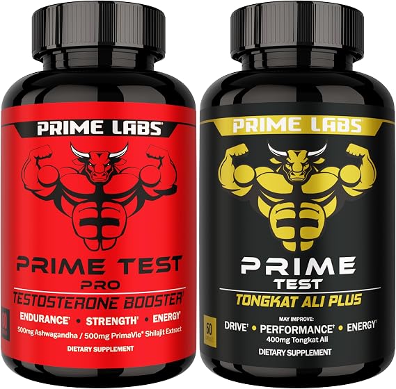 Prime Labs Prime Test Pro + Tongkat Ali Plus Capsules