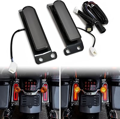 Rear Fender Light Saddlebag Side Light for Ultra FLTRU 14-22, Auxiliary LED Run Brake Turn Lamps Lights for Harley Road King Ultra Limited Electra Glide 2014-2022 Accessories 2PCS