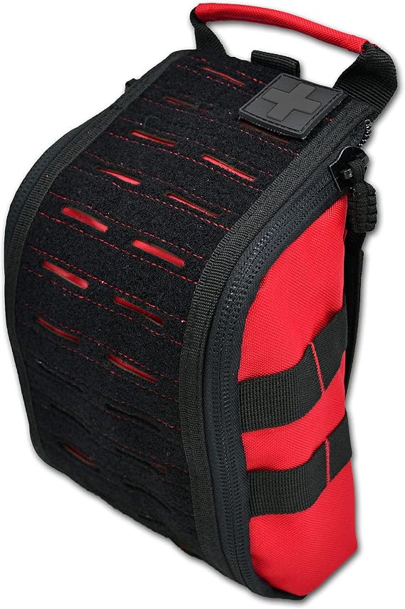 Lightning X Spread Eagle Premium Tactical IFAK Accessory Pouch w/Laser Cut MOLLE - RED