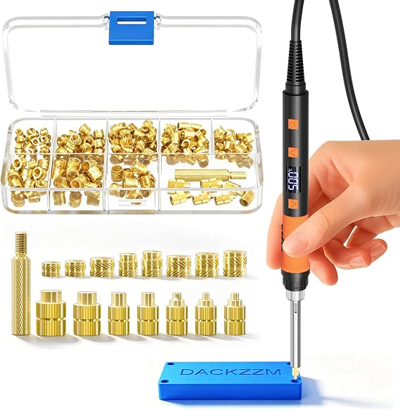 Threaded Inserts Set, 220Pcs Heat Inserts & Heat Set Insert Tips