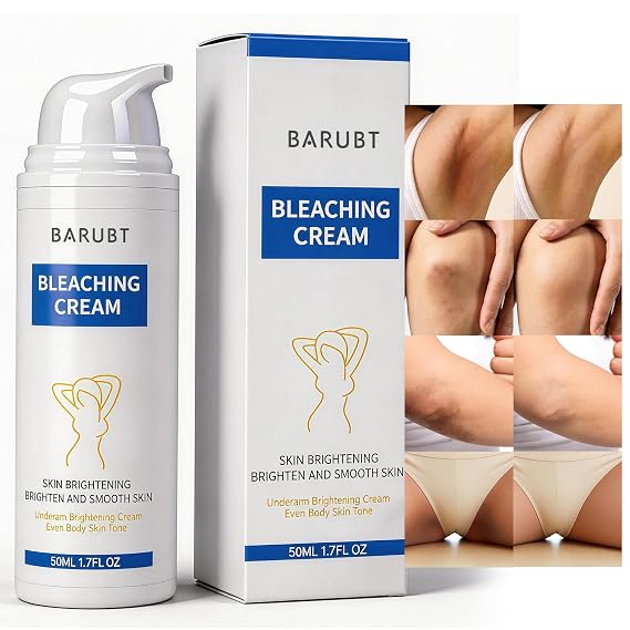 Skin Bleaching Cream, Skin Lightening Cream for Intimate Area, Inner Thighs, Bikini Line, Hydrating Whitening for Body Sensitive Areas, Underarms, Elbows, Knees, 1.7 Fl OZ