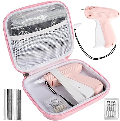 Stitch Gun for Clothes, Quick Clothing Fixer Handheld Stitch Tag Gun for Clothing Mini Stitch Quilting Hemming Sewing Kit Sticky Gun for Clothes with 6 Needles,2500 White & 2500 Black Fasteners