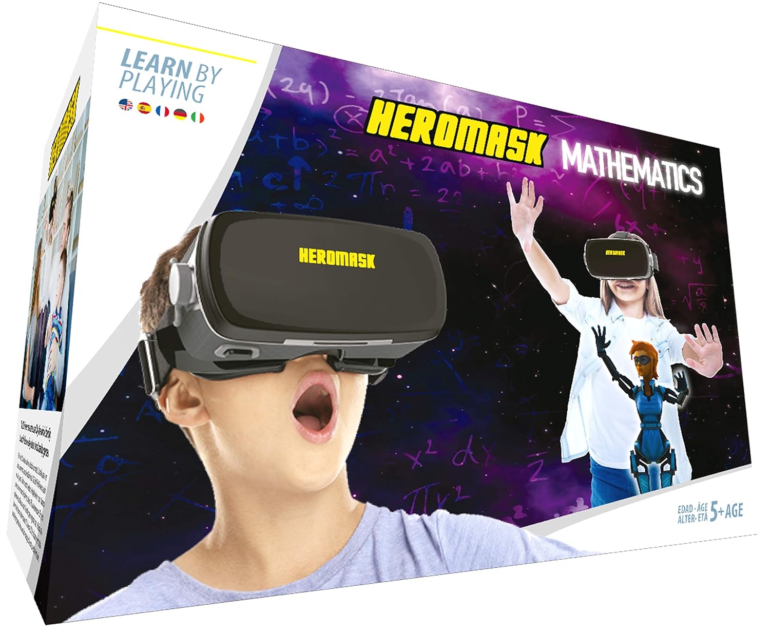 VR Headset  Math Games [Multiplication Subtraction etc] Virtual Games: Gift for Boys & Girls. Cool Educational Toys for Kids 5 6 7 8… Years Old. Virtual Reality Learning Resources Grade 1 2 3 4…8