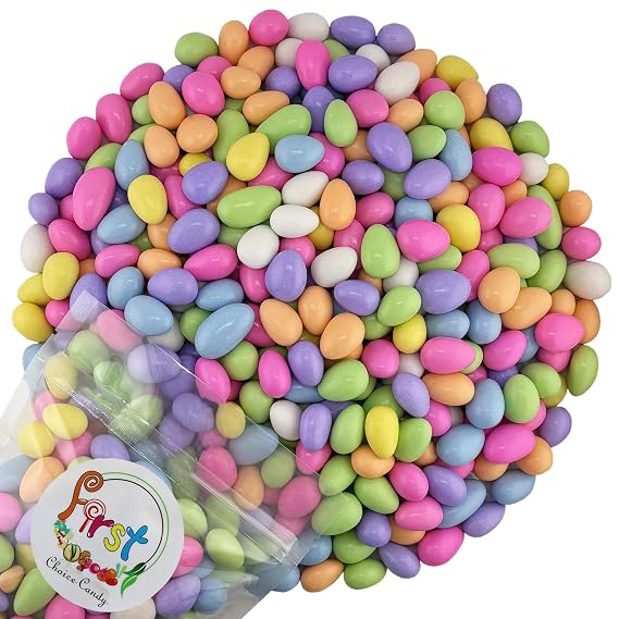 FirstChoiceCandy Jordan Almonds (1 Pound, Assorted Pastel Colors)