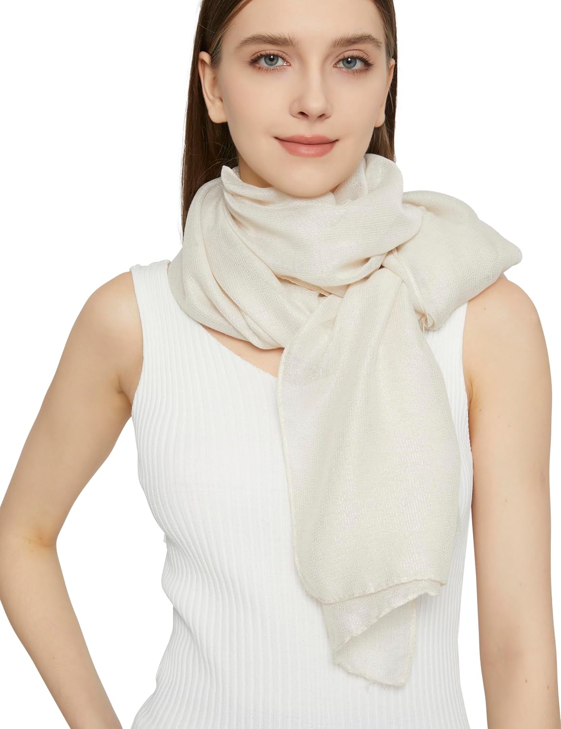 PANTONIGHT Womens Fashion Scarf Sparkling Evening Shawl Lightweight Wedding Shawl Head Scarf and Wraps for Party 2705