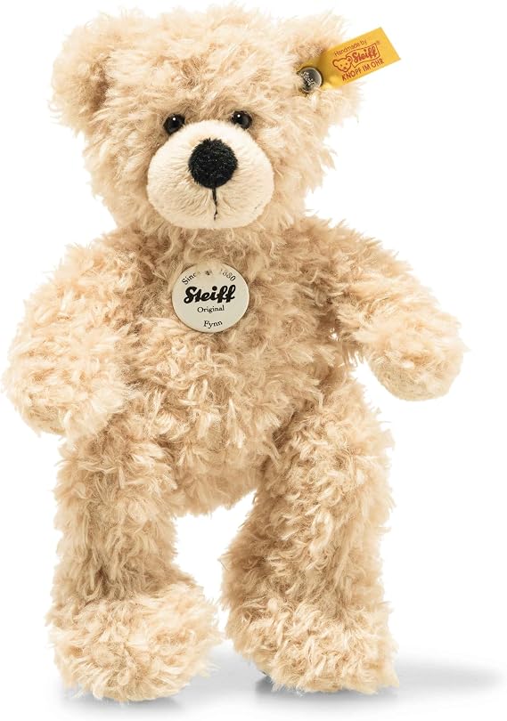 Steiff Plush Animal Toy Fynn Teddy Bear, 7" Beige
