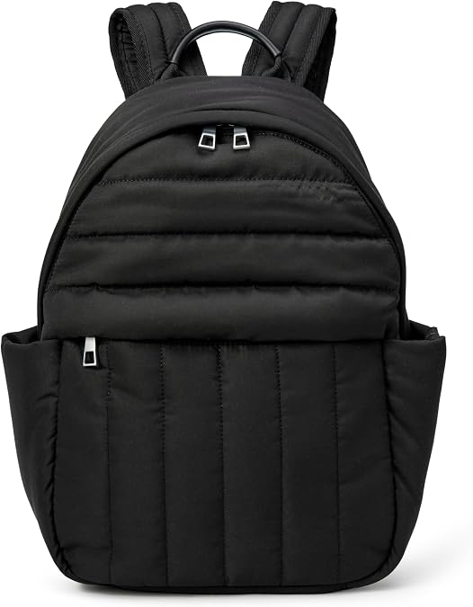 Amazon Essentials AE - Accessories Women's Small Quilted Backpack, Navy, Lightweight Travel Bag