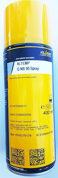 Kluber Altemp Q NB 50 Lubricating Paste Spray Can 400 ml