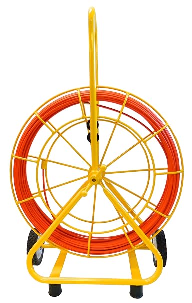 Jameson 6-14-400M Easy Buddy Electrical Fish Tape Duct Rodder with 400 Feet of 1/4-inch Fiberglass Rod Marked Every 5 Feet