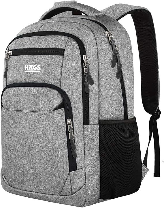Haegs Laptop Sırt Çantası, Multi Cepli İş Seyahat Çantası, Dizüstü Bilgisayar Sırt Çantası, Suya Dayanıklı, Kolej Bilgisayar Çantası, Kadınlar ve Erkekler İçin Çok Bölmeli Organizer Çanta