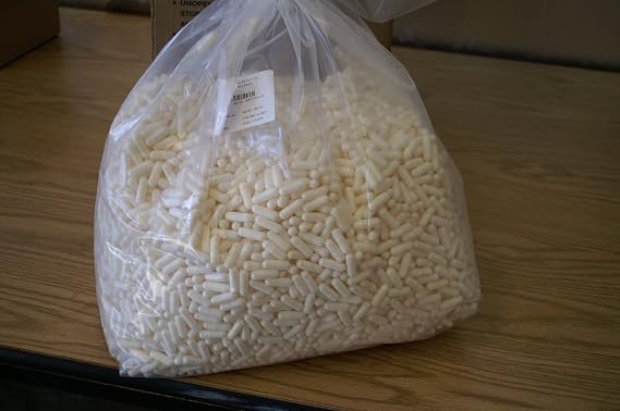 10,000 Bulk Empty White "00" Color Gelatin Capsules Wholesale Price