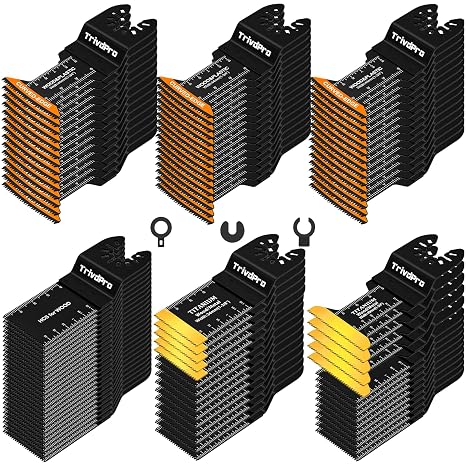 Multitool Blades Multi-Tool Blades Kits - TrivdPro 100pcs Oscillating Blade