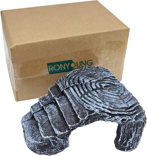 RONYOUNG Habitat Basking Rock for Turtles Large Basking Platform Ramp Big Tank Decor Accessories Turtle Shelf Landing Dock for Aquarium