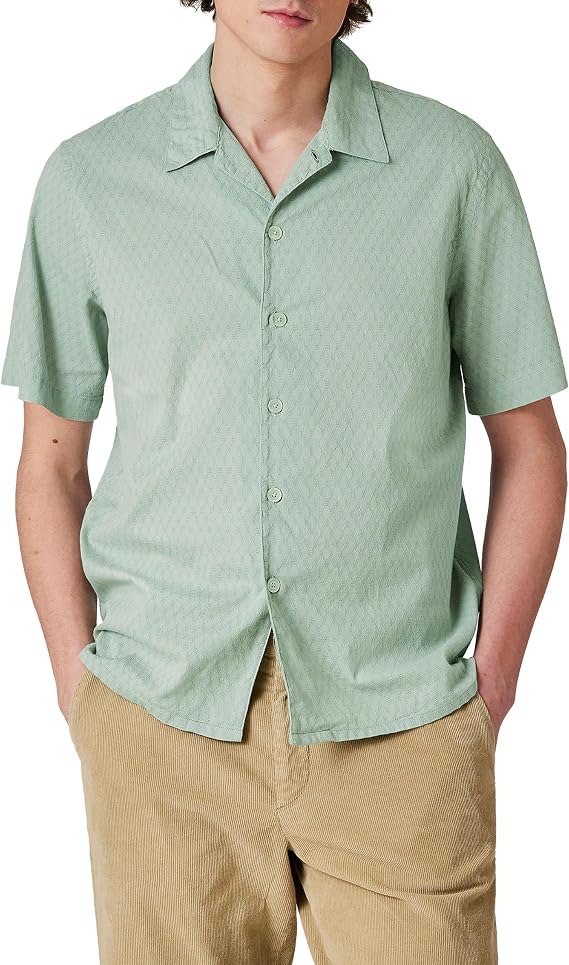 Paul Smith Men's Ps Paul Smith Men's Textured Short Sleeve Shirt