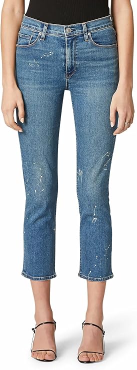 HUDSON Jeans Women's Barbara High Rise, Cropped, Straight Leg Jean