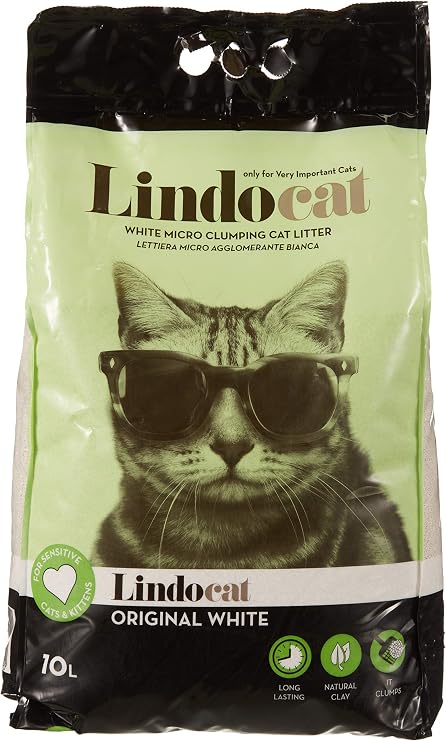 LindoCat Lindo Cat For Sensitive Unscented Cat Litter 10 Liters