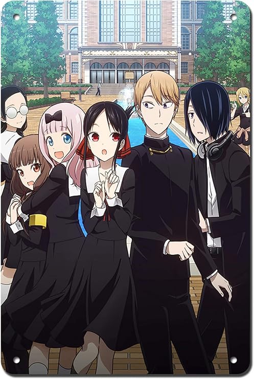 Kaguya-sama wa Kokurasetai Poster Love is War Poster - Japan Anime Metal Poster 12" x 8" Anime Poster