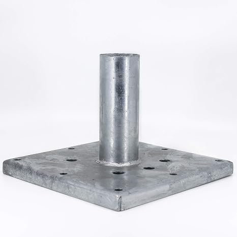 Titan Building Products - 6x6 Wood Post Anchor Single - TIPRG660 - Galvanized - 5.5" to 6" Square Railing Posts