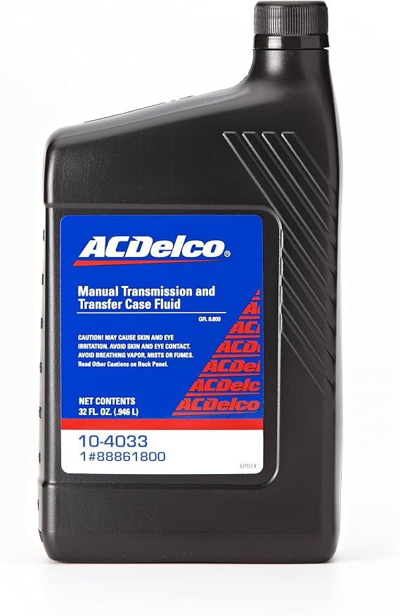 ACDelco GM Original Equipment 10-4033 75W-90 Manual Transmission and Transfer Case Fluid, 32 Ounce, 1 qt
