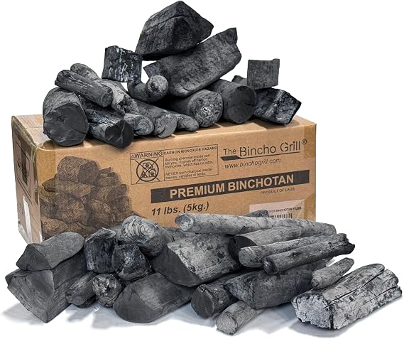 The Bincho Grill Binchotan Charcoal for Japan BBQ 5.0 kg Premium Hardwood High Quality for Yakitori