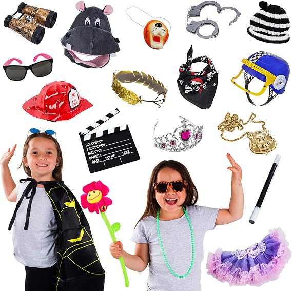 Photo Booth Props - Photo Booths for Parties - 15 Pc Assorted Photo Booth Kit by Funny Party Hats
