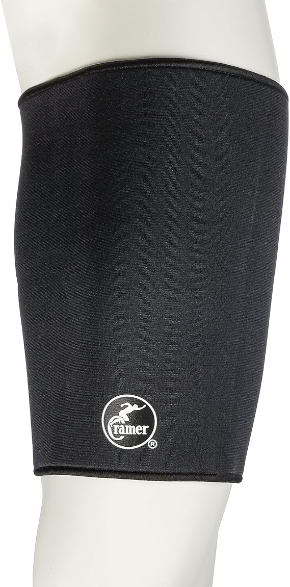 Cramer Neoprene Thigh Compression Sleeve, Best Thigh Support For Quadriceps And Hamstrings, Compression Sleeves For Running, Compression Leg Sleeves, Pulled Muscle Recovery, Black