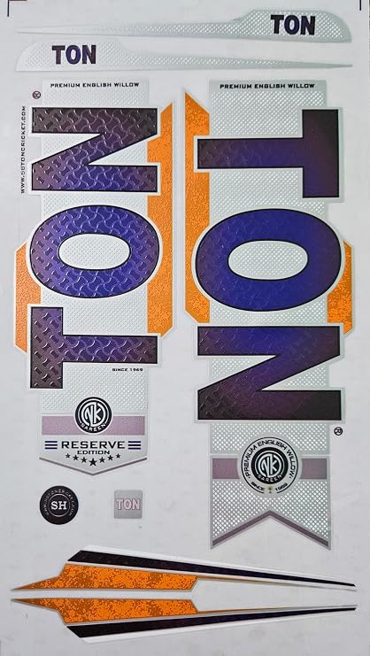 AYN Cricket Bat Sticker 3D Embossed English Willow Fiber Tape Sports Accessories Protection, RSVR Purple