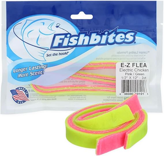 FishBites E-Z Flea Sand Flea Fishing Bait, Electric Chicken