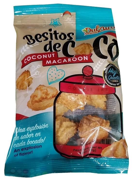 Dulzura Besitos de Coco, Coconut Macaroons, 3.5 Ounce (Pack of 1)