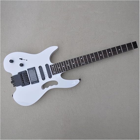 Left Handed 39 Inches Headless Electric Guitar With SSH Pickup Rosewood Fretboard 24 Frets Headless Electric Guitar Kit (Color : 02)